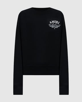 AMIRI Черный свитшот Arts District Crew AWJYCW1011