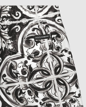 Dolce&Gabbana Дитячі шорти для плавання в принт Майоліка L4J818ON01D