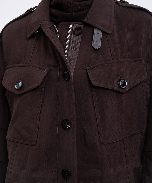 Tom Ford Коричневая куртка с шерстью CS1282FAX1513 изображение 4