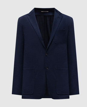 Canali Синій піджак з вовною JR03072J0147