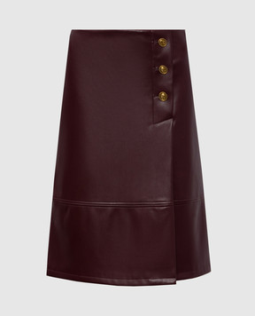 Twinset Бордова спідниця з логотипом 252TP2233