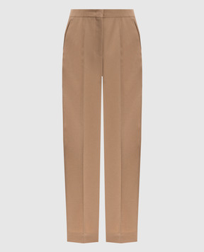 Jil Sander Бежевые чиносы из шерсти J02KA0304J40002