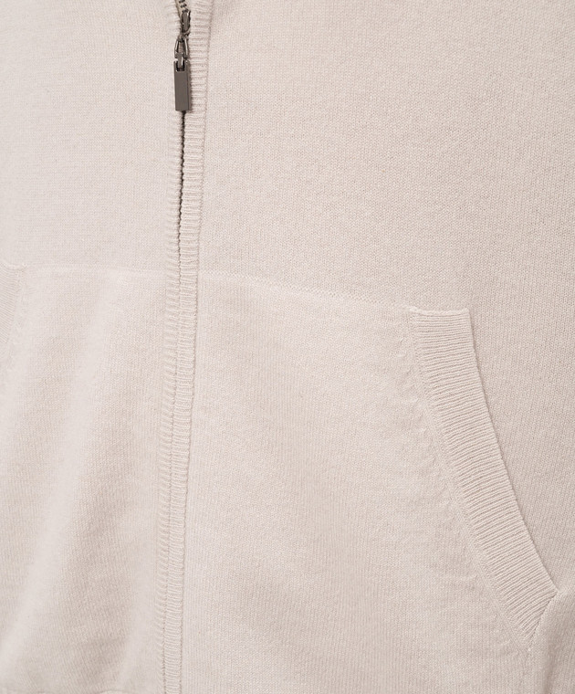 Simonetta Ravizza Серая спортивная куртка из кашемира MARGHERITA F04KN33T10 изображение 5