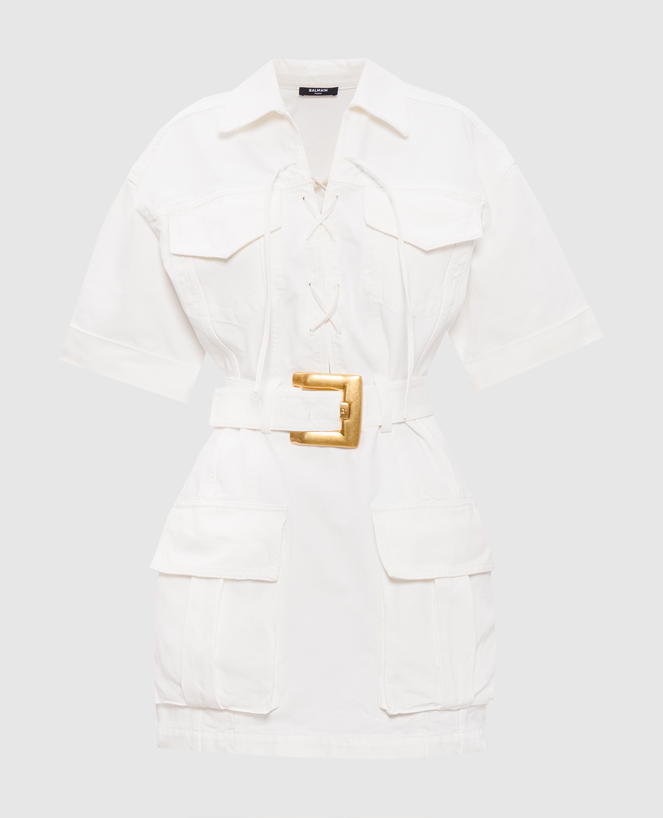 

Белое платье со шнуровкой, Белый, Повседневные платья