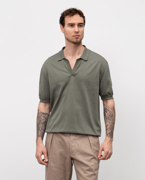 Cashmere&Whiskey Зеленое поло MB004B