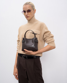 Brunello Cucinelli Коричнева шкіряна сумка Essence MBTKD2499