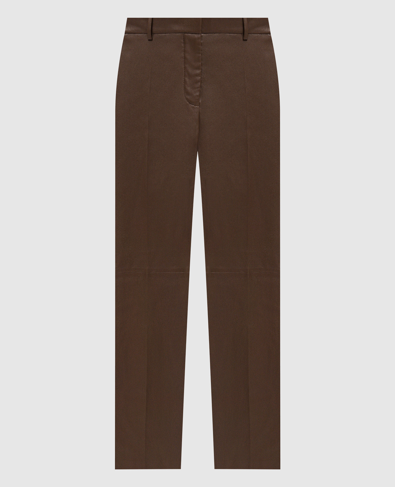 

Коричневые кожаные брюки Coleman, Коричневый, Прямые брюки