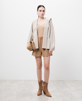 Max Mara Коричневі шорти ZIC з вовни ZIC