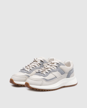 Bally Сірі шкіряні кросівки Outline WK00BGVT856