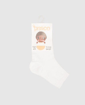 RiminiVeste Дитячі шкарпетки білого кольору Prisco GRANITA