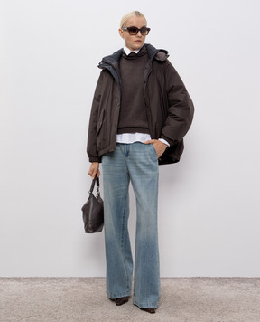 Brunello Cucinelli Коричневий светр з кашеміру M12501703