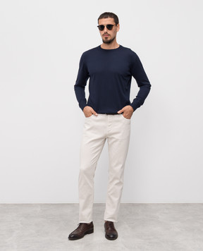 Stefano Ricci Фиолетовый джемпер из шерсти K303025G01F25345