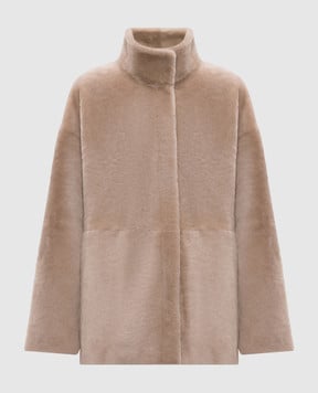 Babe Pay Pls Бежева двостороння дублянка 2323MERINO