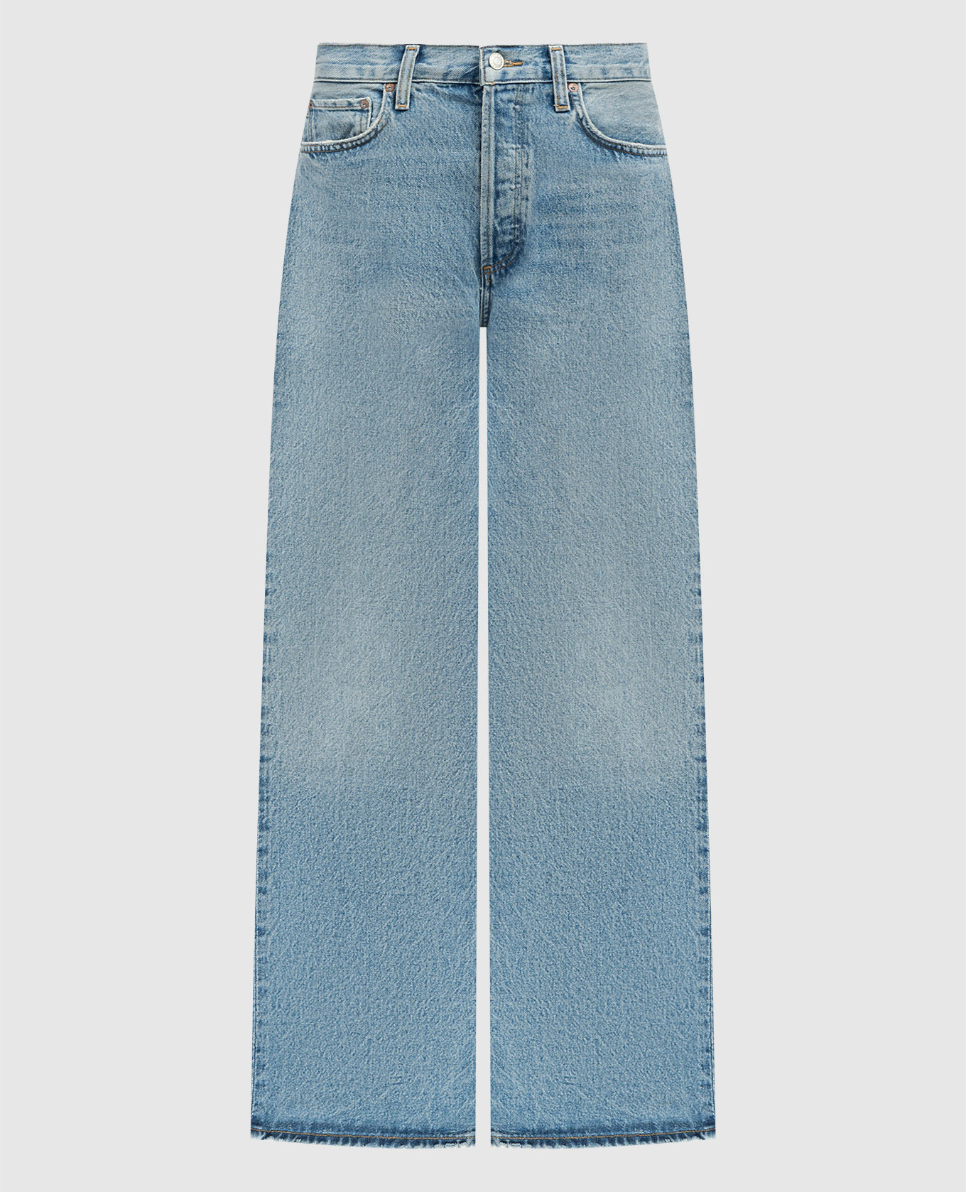 

Голубые джинсы Low Slung Baggy с эффектом потертости, Голубой, Широкие джинсы