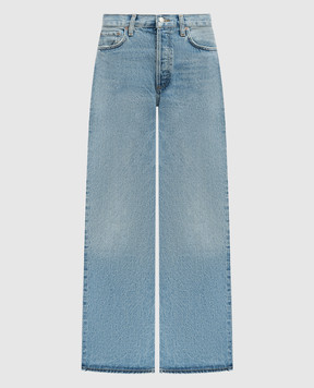 AGOLDE Голубые джинсы Low Slung Baggy с эффектом потертости A90791535