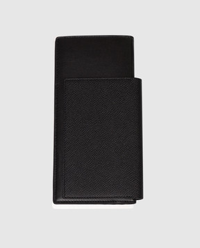 Balenciaga Черный кожаный кошелек Passport 1 Ticket 7877742AA3R