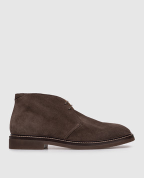 Brunello Cucinelli Коричневые замшевые дезерты Chukka MZUPEAE817