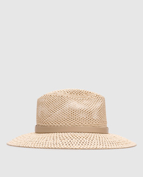 Max Mara Бежевая ажурная шляпа MAROCCO MAROCCO