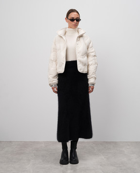 Moncler Белая пуховая куртка Beryl с нашивкой логотипа J20931A0004059815
