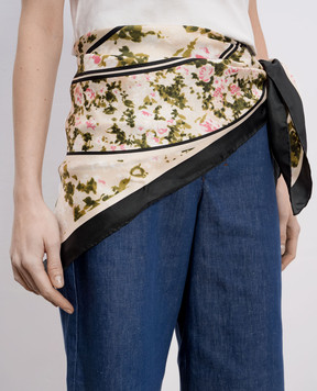 Max Mara Weekend Платок ONESTO из шелка в цветочный принт ONESTO