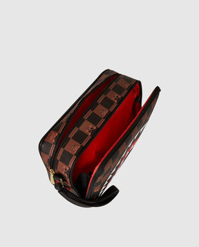 Sprayground Дитячий коричневий несесер з принтом 910B7510NSZ