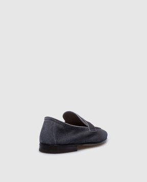 Brunello Cucinelli Серые замшевые лоферы Penny MZUCAHG730