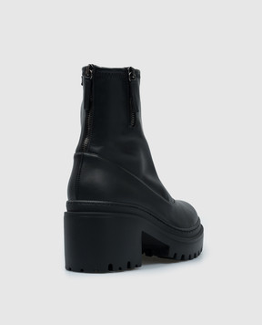 Giuseppe Zanotti Черные ботильоны Barbaro Stretch с логотипом I470000