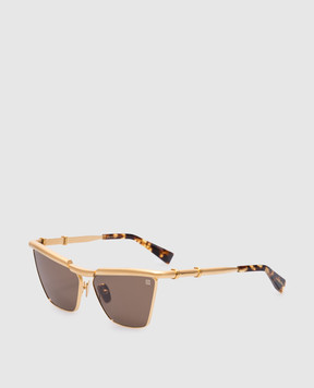Balmain Золотые очки Victoire BPS169C60