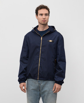 Versace Синя куртка з емблемою логотипа 10206851A02928