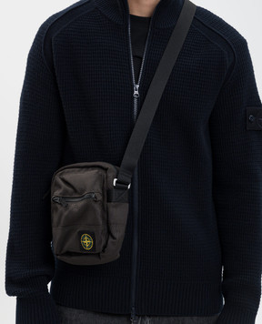 Stone Island Сіра сумка CORDURA з нашивкою логотипа K2S159200011S0075