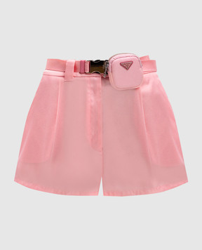Prada Рожеві шорти Re-Nylon 22H826S2011WQ8