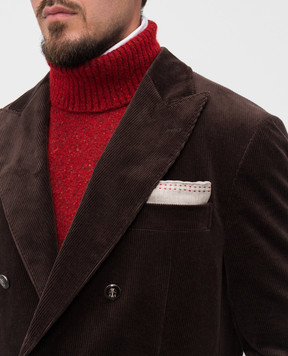 Brunello Cucinelli Двостороння хустка-паше із шовку MR8670091