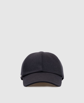 Enrico Mandelli Синяя кепка из кашемира CAP4014816
