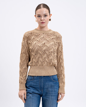 Max Mara Золотистий светр PILADE з люрексом PILADE