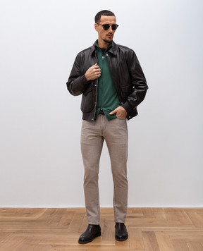 ISAIA Зеленый кардиган из шерсти MG8019YP005