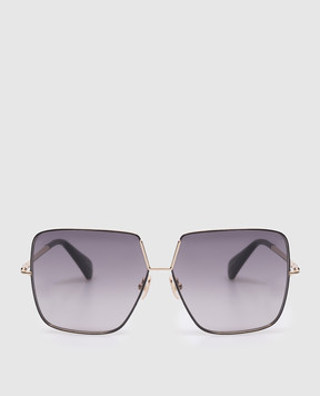 Max Mara Золотисті сонцезахисні окуляри з гравіюванням логотипа DESIGN9