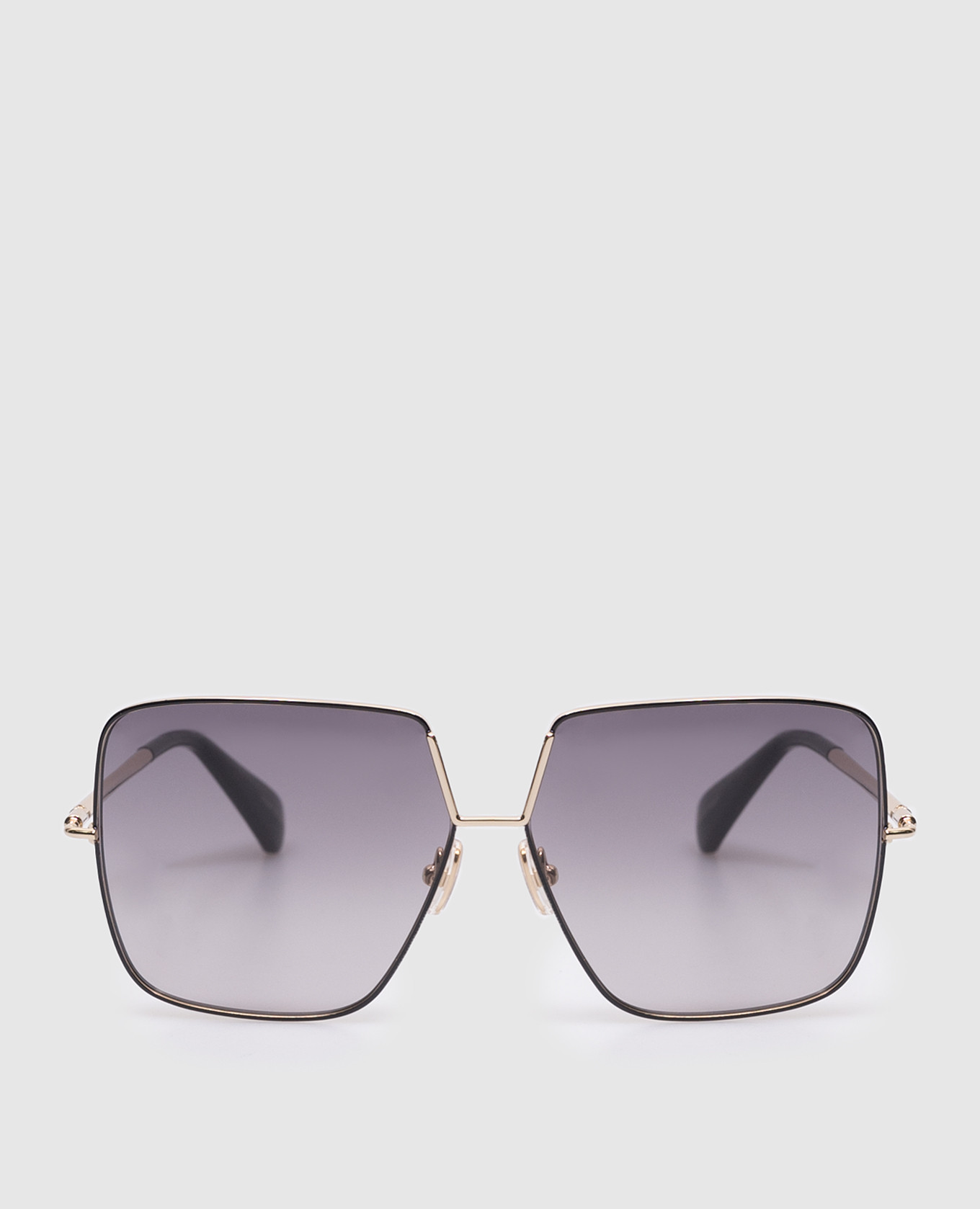 Gold sunglasses with logo engraving