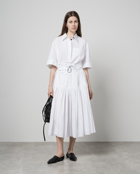 Jil Sander Біла блуза з нашивкою J40DL0134J45127