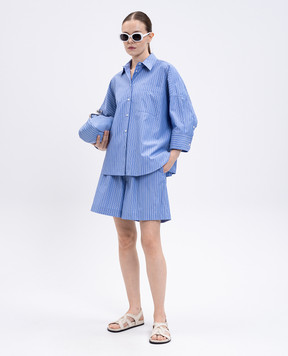 Max Mara Weekend Блакитна сорочка ZAVORRA в смужку ZAVORRA