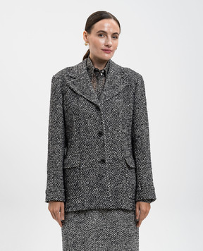 Dolce&Gabbana Жакет з вовною та шовком F27FQTFMZAH