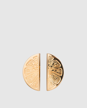 Balmain Золотые серьги в виде цитруса. DN0XK376MLTO