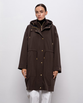 Moncler Парка цвета хаки с пуховым жилетом K20931C00006598P6