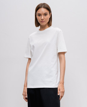 Jil Sander Белая футболка с принтом логотипа J02GC0128J46219