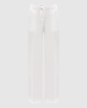 Twinset Бежевые брюки с льном 251TT2303