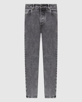 Brunello Cucinelli Сірі джинси з патчем логотипа M234PX1290