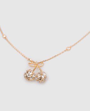Valentino Золотисте намисто Cherryfic з кристалами Swarovski 7W0J0BA2YCW