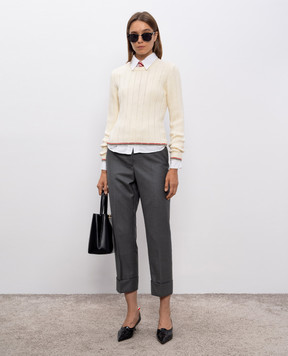 Thom Browne Серые брюки из шерсти FTC337A00626