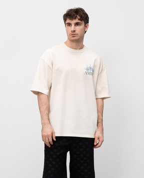 AMIRI Бежева футболка STARBURST AMJYTE1179