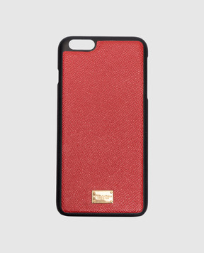 Dolce&Gabbana Красный чехол с логотипом для iPhone 7 Plus BI2126