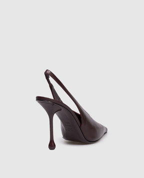 Jimmy Choo Бордові шкіряні слінгбеки Isa ISA95CLF